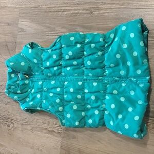 Circo Polka Dot Puffer Vest Size Small